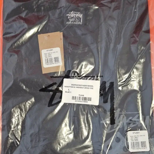 [BUNJANG] Stussy Dice Pigment T-Shirt Black L / 스투시 다이스 피그먼트 티셔츠 블랙 L