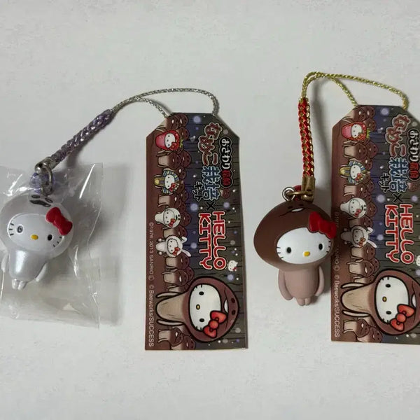[BUNJANG] Namco Kitty Strap Set (Sealed & Unsealed) / 나메코 키티스트랩 2종 일괄