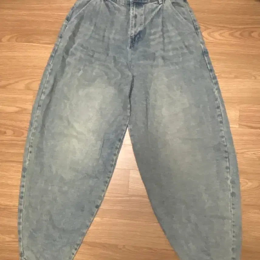 [BUNJANG] Balloon Fit Denim Pants / 벌룬 팬츠