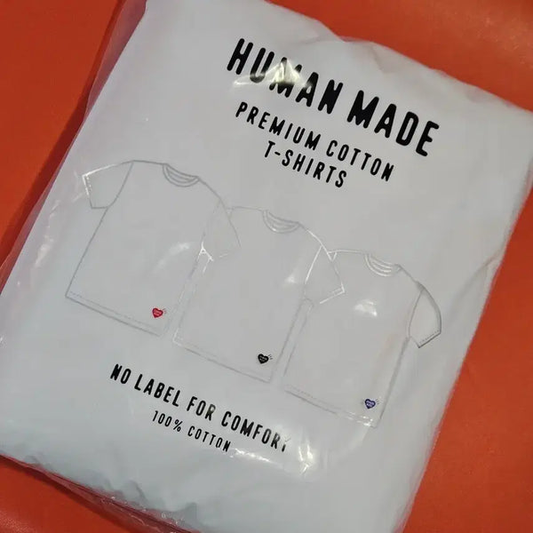 [BUNJANG] Human Made Premium Cotton 3-Pack T-Shirt XL / 휴먼메이드 프리미엄 코튼 반팔티 3팩 XL 사이즈