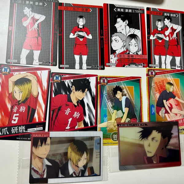 [BUNJANG] Haikyuu!! Nekoma High School Wafer Card Bundle (Kuroo, Kenma) / 하이큐 네코마 웨하스카드 일괄. 쿠로 켄마