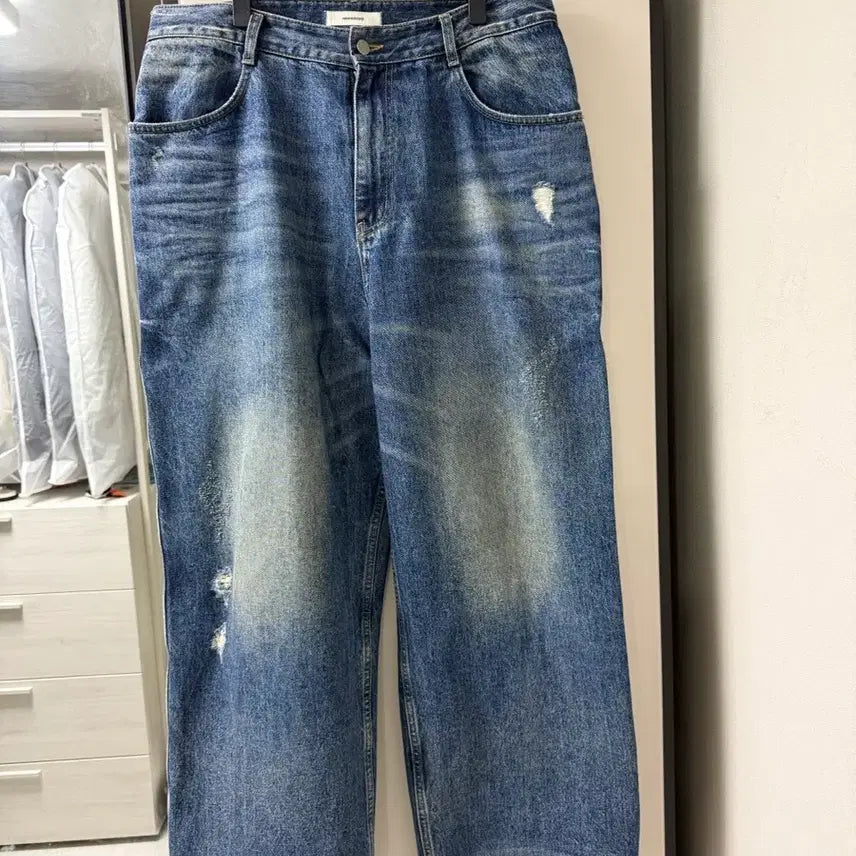 [BUNJANG] Nonode Double Pocket Japanese Denim Mid Blue 3 / 논노드 더블포켓 재패니즈 데님 미드 블루 3