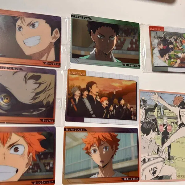 [BUNJANG] Haikyuu!! Karasuno High School Hinata Shoyo & Nishinoya Yuu WeHah Card Set / 하이큐 카라스노 웨하스카드 점프샵카드 히나타 노야