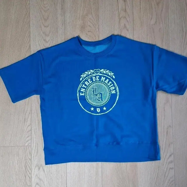 [BUNJANG] Entre De Maison Blue Short Sleeve T-Shirt (New) / 앙뜨르 드 메종 블루 반팔 티셔츠(새상품)