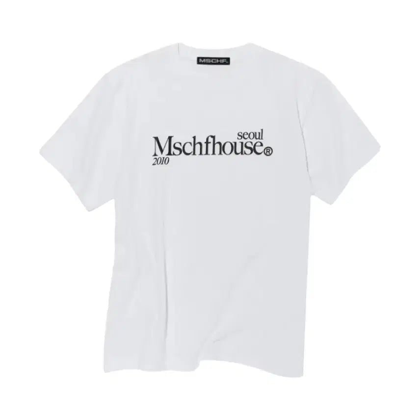 [BUNJANG] Mischief House Short Sleeve T-Shirt White / 미스치프 하우스 반팔 티셔츠 화이트
