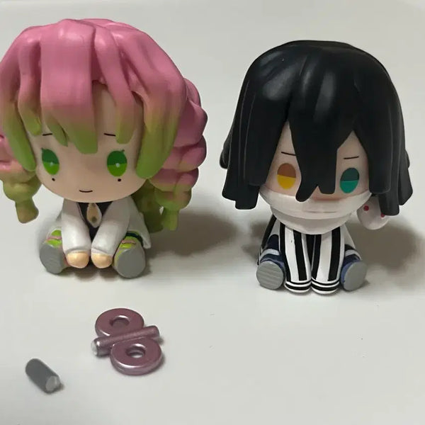 [BUNJANG] Demon Slayer Petatto Clockwork Figure Set (Obanai & Mitsuri) / (일괄) 귀멸의칼날 페탓토 태엽 (이구로&미츠리)