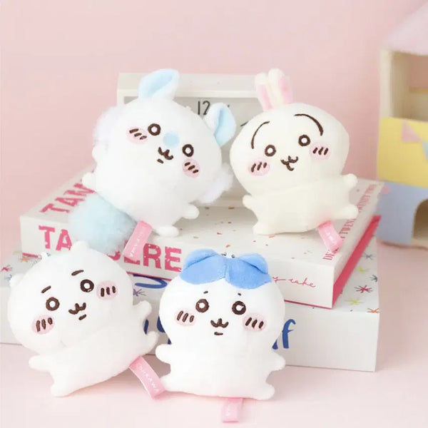 [BUNJANG] Chiikawa, Hachware, Usagi, Momonga "Kongnuni" 4-Piece Keyring Set / [새상품] 먼작귀 콩눈 치이키와,하치와레,우사기,모몽가 4종 세트