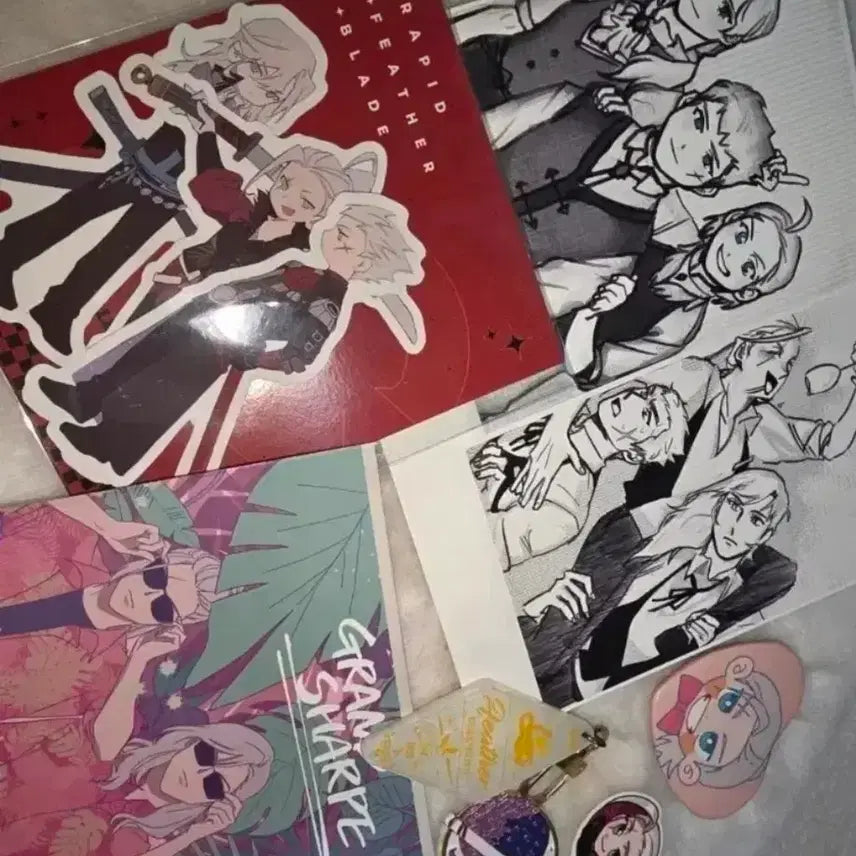 [BUNJANG] Cyphers Holden Brothers Daimos Belzer Eagle Goods Sticker & Keyring Bundle Set / 일괄 ) 사이퍼즈 홀든가 홀든형제 다이무스 벨져 이글 굿즈 스티커 키링