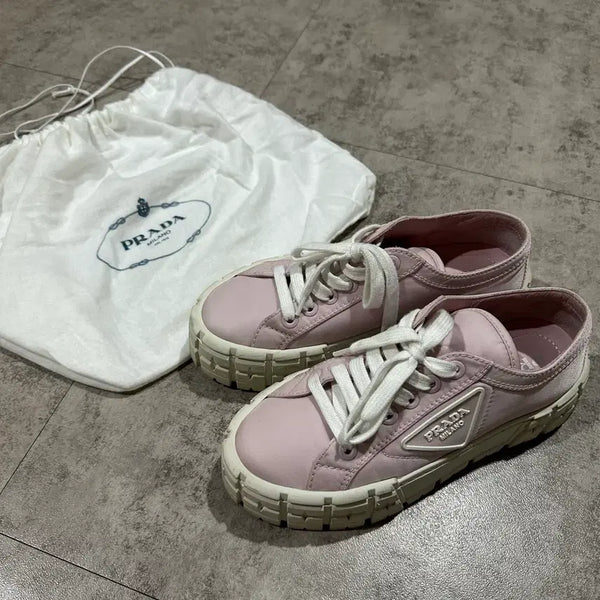 [BUNJANG] Prada Pink Sneakers Size 37 / 프라다 핑크 스니커즈 37사이즈