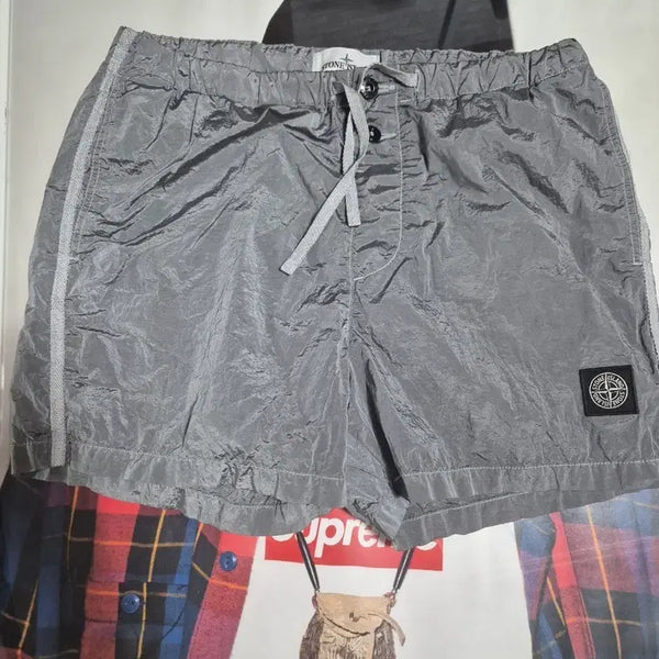 [BUNJANG] Stone Island Nylon Shorts Grey / 스톤아일랜드 나일론 반바지 그레이