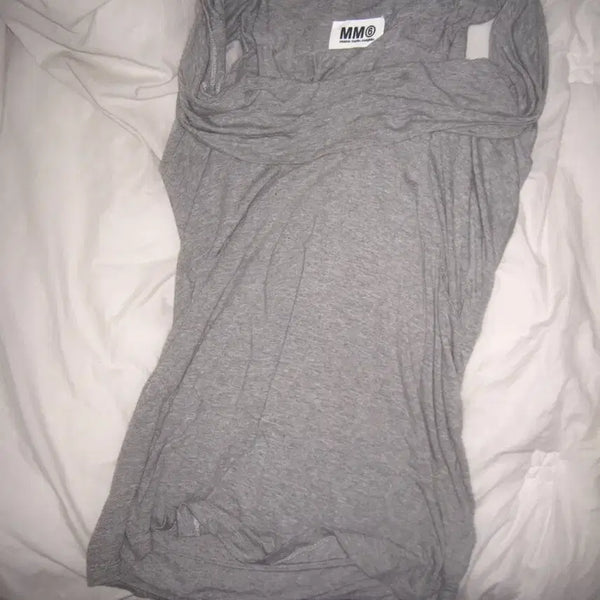 [BUNJANG] Maison Margiela MM6 Open Shoulder Draped Sleeveless Top / 메종마르지엘라 MM6 오픈숄더 드레이프 슬리브리스