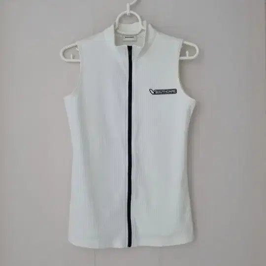 [BUNJANG] Southcape Golf Full Zip Vest - White, Size XS / (정품)사우스케이프 골프 집업 베스트 XS