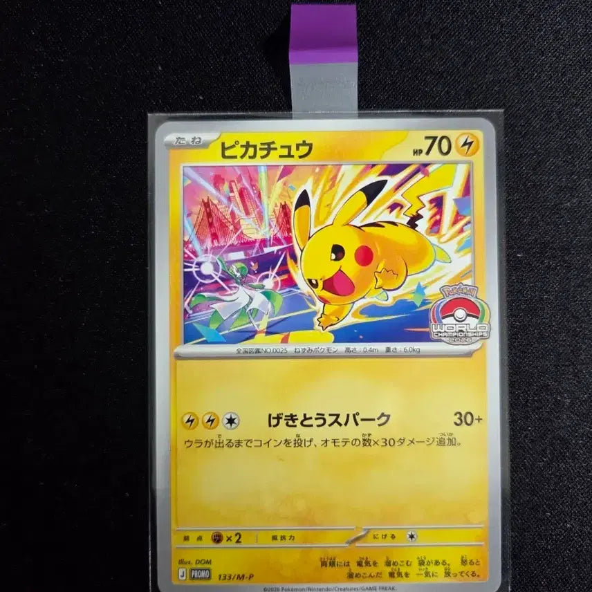 [BUNJANG] 2026 Pikachu Gym Promo Card (133/M-P) / 2026 피카츄 짐프로모 카드(133/M-P)