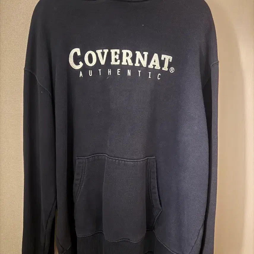 [BUNJANG] Covernat Navy Zip-Up Hoodie / 커버낫 후드집업