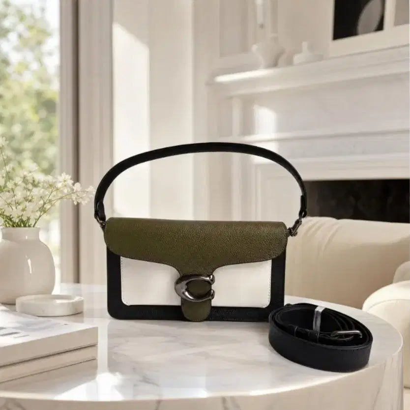 [BUNJANG] Coach Tabby Shoulder Bag 26 Colorblock Leather Bag / (정품 급처)코치 태비 숄더백 26 컬러블럭 가죽 가방
