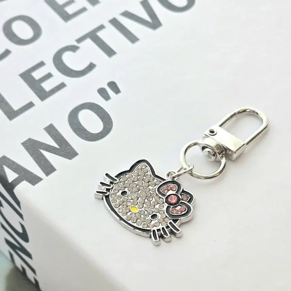 [BUNJANG] Kitty Bead Keychain Strap / 키티 키링 스트랩 비즈