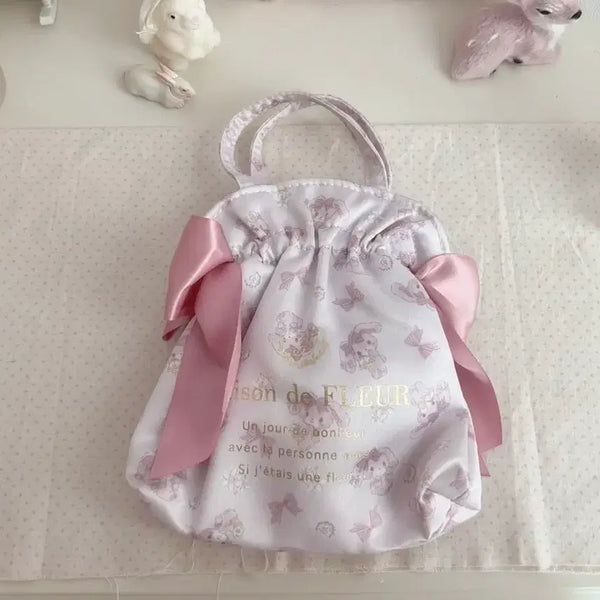 [BUNJANG] Maison de FLEUR Bonbon Ribbon Collaboration Mini Bag / 메종드플뢰르 봉봉리본 콜라보 미니백