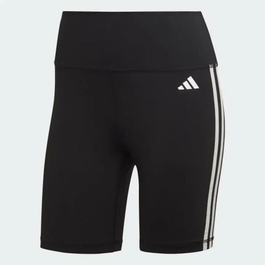 [BUNJANG] Adidas Training Essentials 3S High-Waisted Short Leggings Deep Green / 아디다스 하이웨이스트 레깅스 쇼츠 딥그린