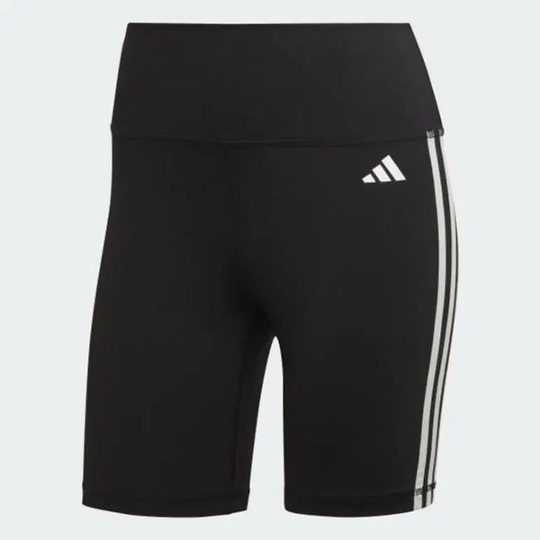 [BUNJANG] Adidas Training Essentials 3S High-Waisted Short Leggings Deep Green / 아디다스 하이웨이스트 레깅스 쇼츠 딥그린