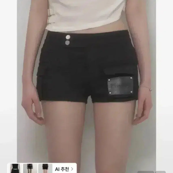 [BUNJANG] ETOOSOME Leather Patch Cargo Shorts Size 2 / 새상품 택o)) 에트오소메 반바지 레더 패치 카고 숏 팬츠 2사이즈