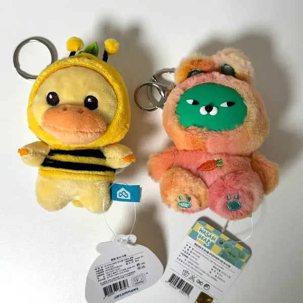 [BUNJANG] Wasabi Bear Keyring + Oguri Keyring Bundle Set / 와사비베어 키링 + 오구리 키링 일괄판매