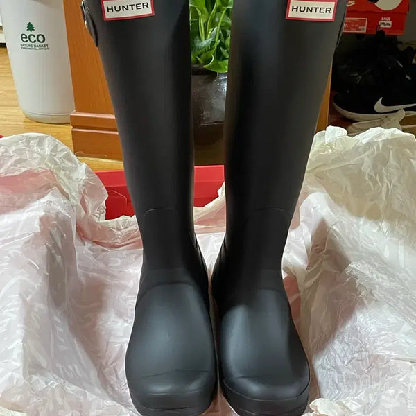 [BUNJANG] Hunter Original Tall Rain Boots Black 250 / 풀박스,새상품) 헌터 오리지널 톨 레인부츠 블랙 250