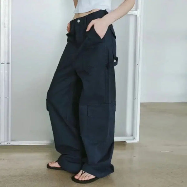 [BUNJANG] PLEASE PROJECTS Regular Carpenter Pants Navy / 플리즈프로젝트 레귤러 카펜터 팬츠 네이비