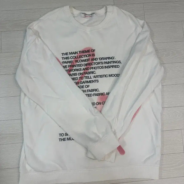 [BUNJANG] TheMuseumVisitor Heart Spray Long Sleeve L / 더뮤지엄비지터 하트스프레이 롱슬리브 L