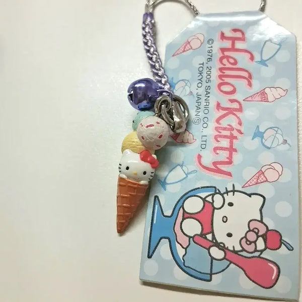 [BUNJANG] Sanrio Hello Kitty Ice Cream Keychain / 고전 쿨스위츠키티