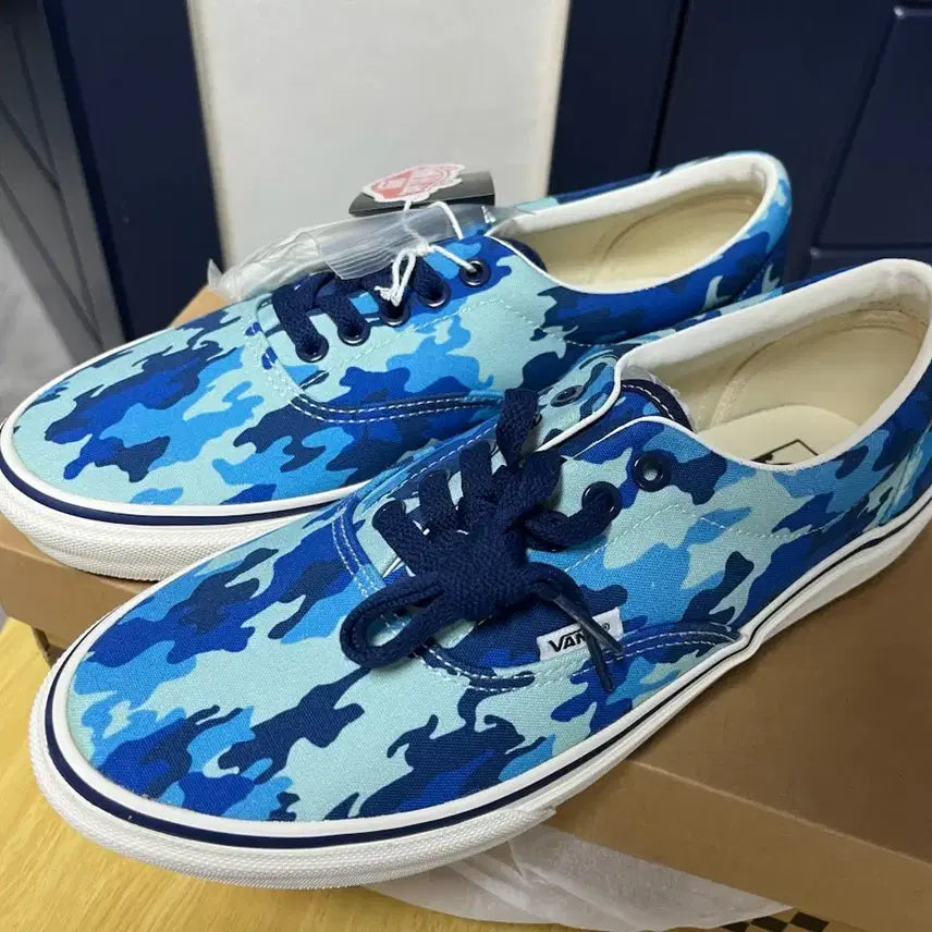 [BUNJANG] Vans Blue Camo Sneakers 275mm / 반스 블루 카모 275
