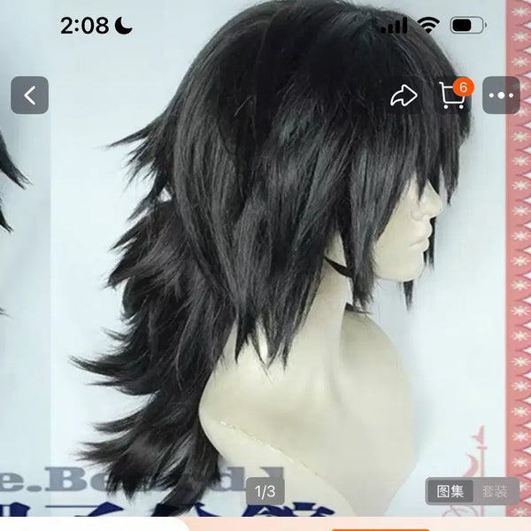 [BUNJANG] Demon Slayer: Kimetsu no Yaiba Giyu Tomioka Wig / 귀멸의 칼날 토미오카 기유 가발