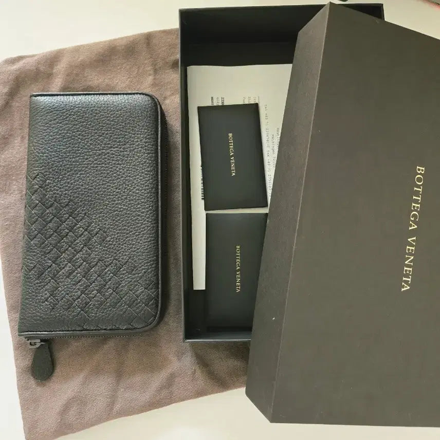 [BUNJANG] Bottega Veneta Zipper Long Wallet Dark Brown (Full Box) / 새상품 정품) 보테가베네타 지퍼돌이 장지갑 다크 브라운 (풀박스)