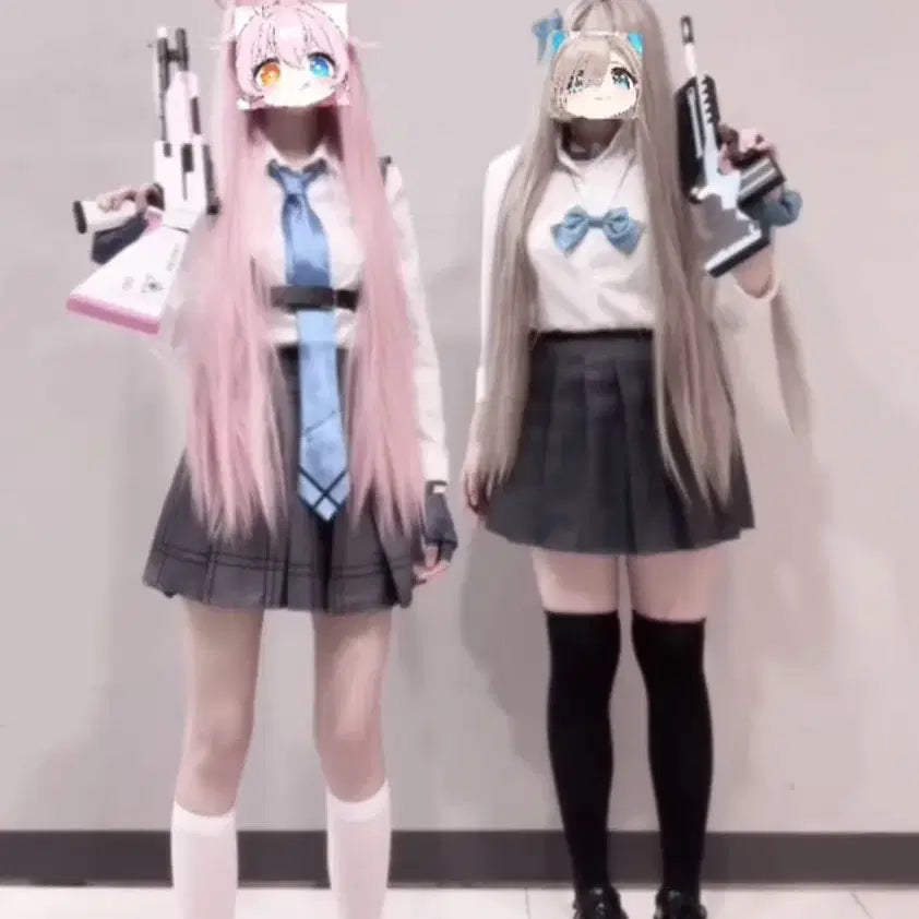 [BUNJANG] Blue Archive Hoshino Cosplay Costume Set with Weapon / 무기 포함)블루아카이브 호시노 코스프레 의상