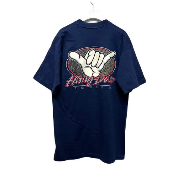 [BUNJANG] Hang Loose Hawaii Graphic T-Shirt / 행루즈 하와이 티셔츠