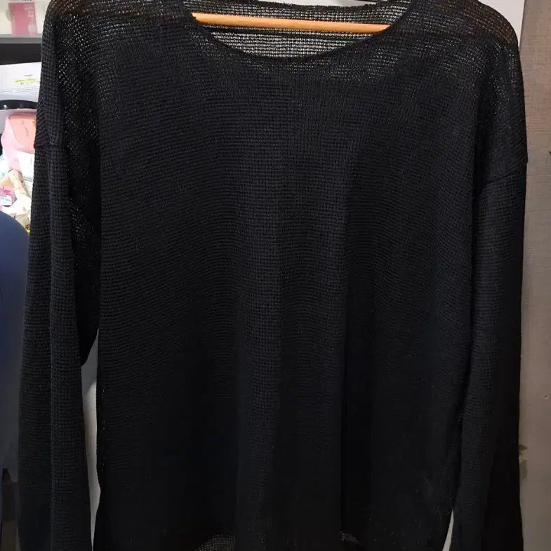 [BUNJANG] Black See-through Summer Knit / 블랙 시스루 여름 니트(새상품)
