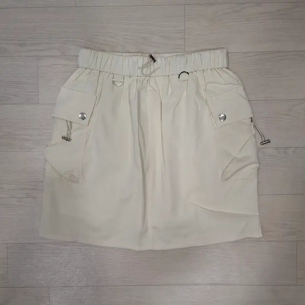 [BUNJANG] Ivory Cargo Mini Skirt (New) / 카고 스커트 아이보리(새상품)