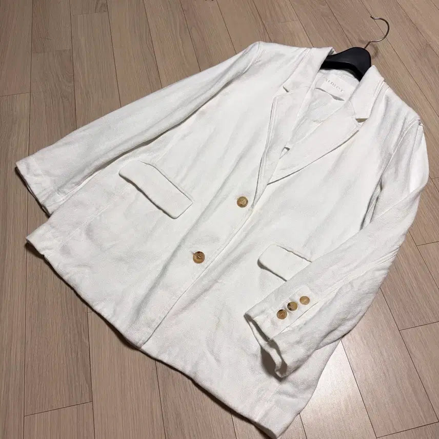 [BUNJANG] Umer Premium 100% Linen Classic Pocket Single Suit Blazer / 유메르umer 프리미엄 린넨100% 자켓 화이트 클래식포켓싱글정장블레이저