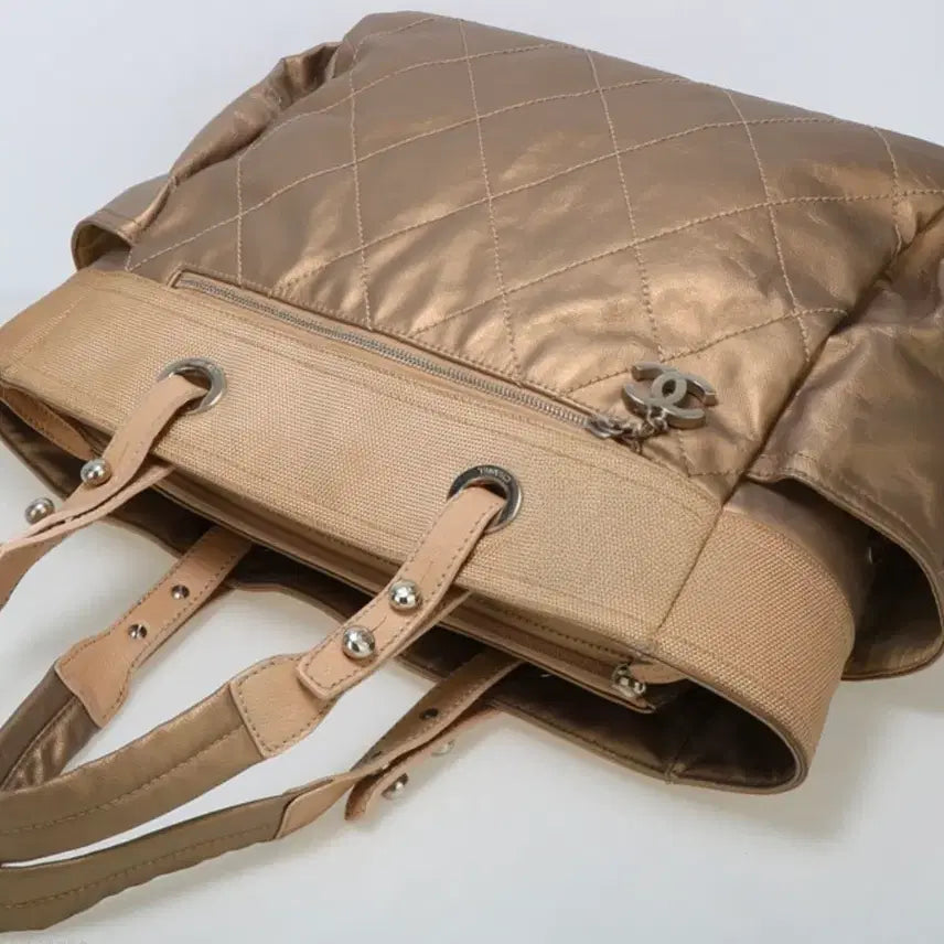 [BUNJANG] Chanel Biarritz Medium Tote Bag Shoulder Bag Bronze / 샤넬 비아리츠 미디엄 토트백 숄더백 브론즈