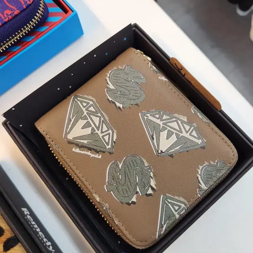 [BUNJANG] Billionaire Boys Club Diamond & Dollar Leather Wallet / 빌리네어 보이즈 클럽 다이몬드&달러 레더지갑
