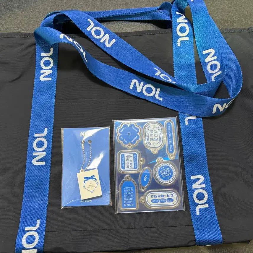 [BUNJANG] NOL Bag with Misiktour and Blue Ribbon NFC Keychains / NOL BAG + NOL 미식투어 키링 + NOL블루리본 NFC 키링