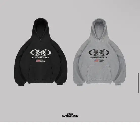 [BUNJANG] APDO Waffle Flag Hoodie Black / 압도 와플 성조기 후드티