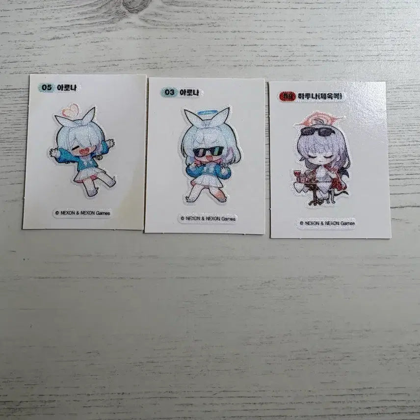 [BUNJANG] Blue Archive Arona Haruna Sticker Bundle / 블루아카이브 아로나 하루나 띠부씰 일괄