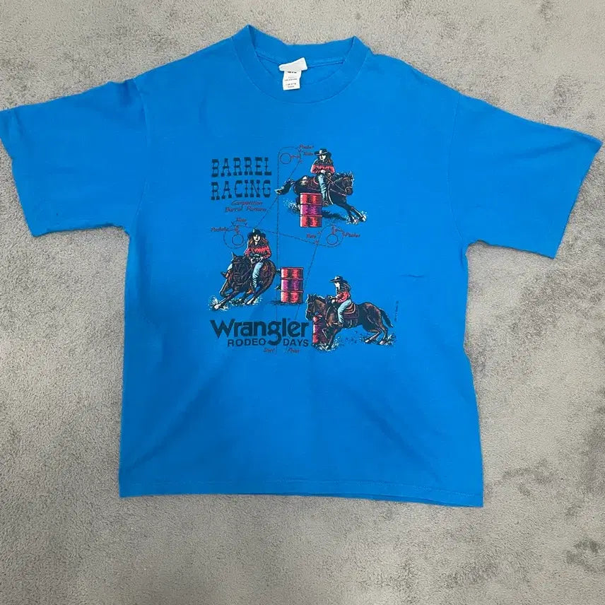 [BUNJANG] Wrangler Rodeo Days Graphic T-Shirt / 90s 메이드 인 USA 랭글러 로데오 데이즈 티셔츠