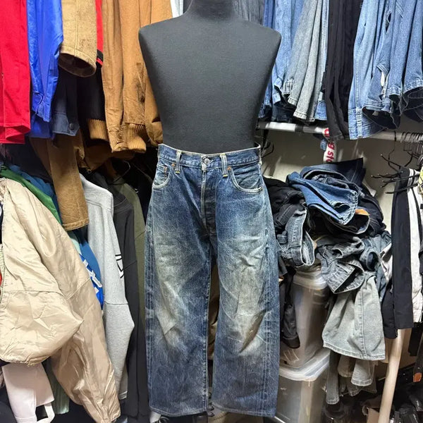 [BUNJANG] Levi's 501XX 555 Selvedge Denim Pants (1997) / 90s USA 리바이스 501XX  555 셀비지 데님팬츠 [33/36]