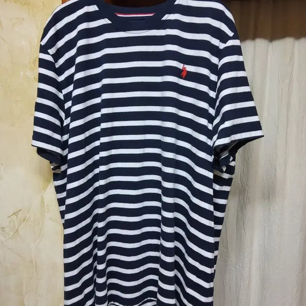 [BUNJANG] U.S. Polo Assn. Striped Short Sleeve T-Shirt / 폴로 스트라이프 반팔 티셔츠