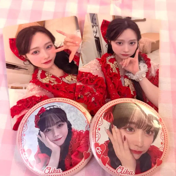 [BUNJANG] Cutestreet Q'stO Aika Concert Can Badge / 큐티스트리트 큐스토 사노 아이카 내한 캔뱃지 트레카 포카