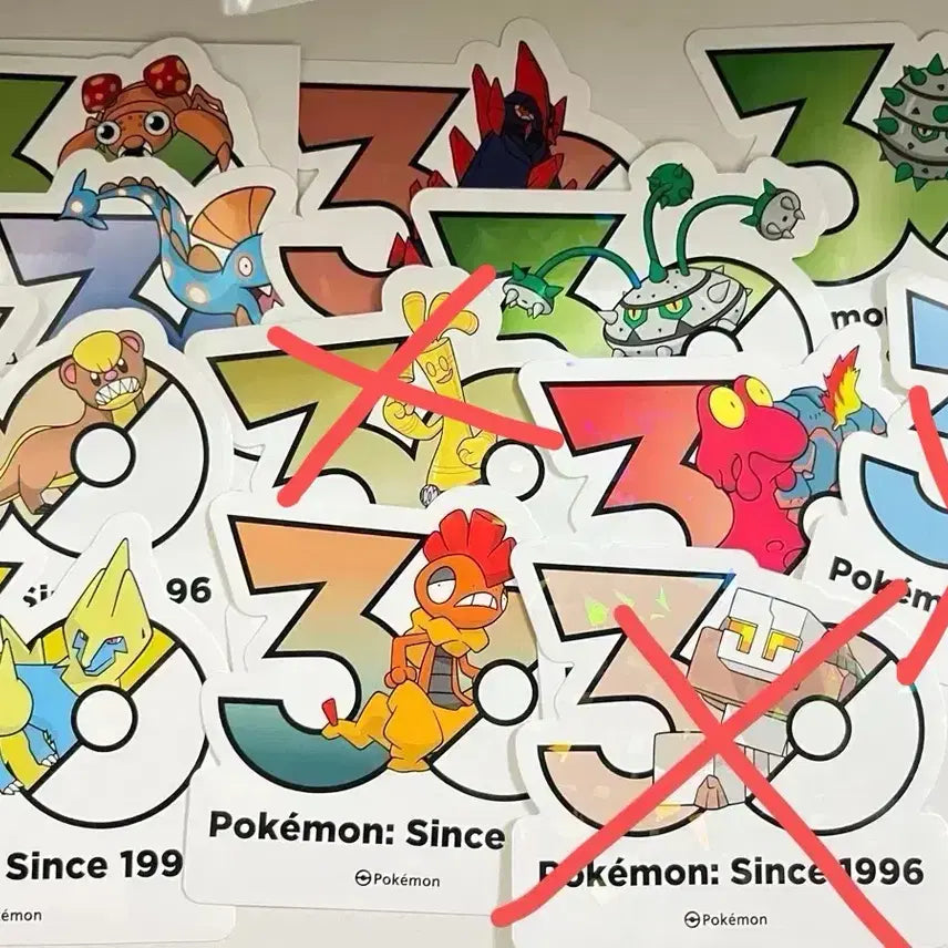 [BUNJANG] Pokemon 30th Anniversary Logo Sticker / 포켓몬 30주년 로고 스티커