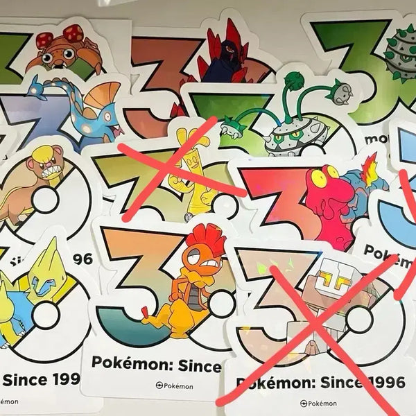 [BUNJANG] Pokemon 30th Anniversary Logo Sticker / 포켓몬 30주년 로고 스티커