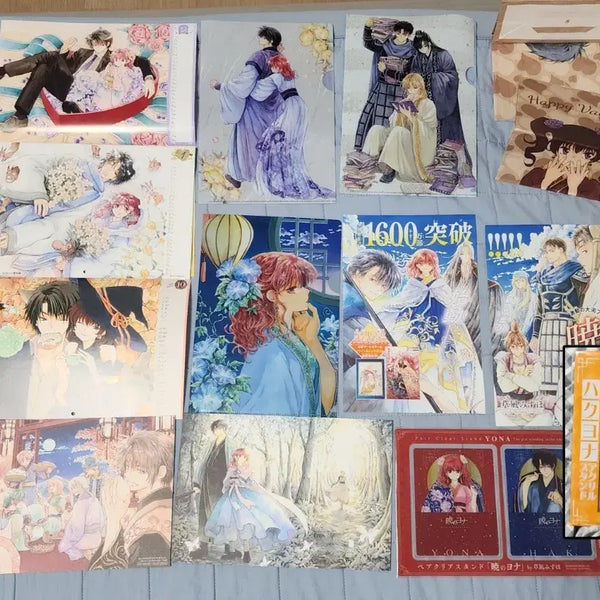 [BUNJANG] Dawn of the Yeonhwa Hanatoyume Bonus Collection (Calendar, L-File, Acrylic Stand, etc.) / 새벽의 연화 하나토유메 부록 모음 (캘린더, 엘화일, 아크릴스탠드 등)