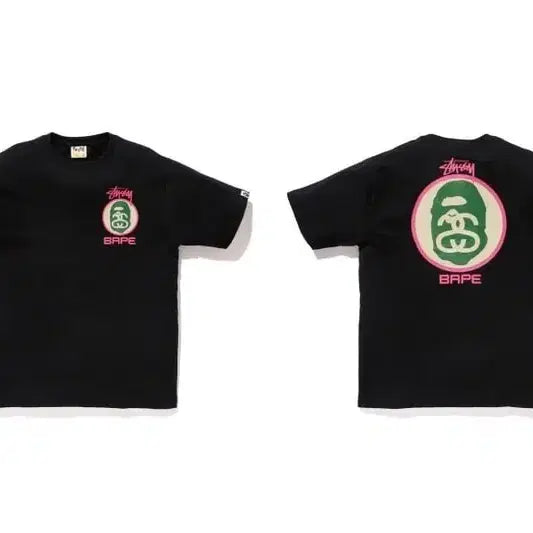 [BUNJANG] Stussy x BAPE 2013 Collaboration T-Shirt / 스투시 x 베이프 2013코라보 티셔츠